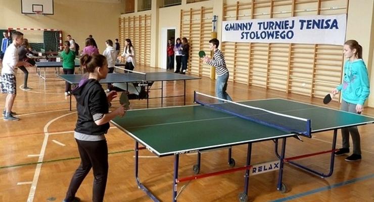 Pingpongiści grali o puchar wójta