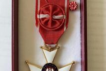 Józef Mroczek z Krzyżem Oficerskim Orderu Odrodzenia Polski