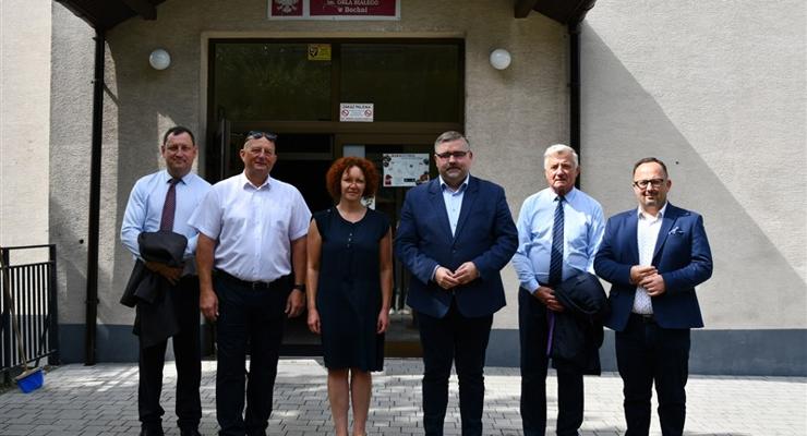 Zarząd powiatu odwiedził bocheńskie szkoły średnie