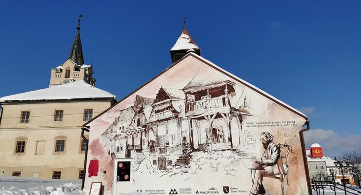 Nowy Wiśnicz - odsłonięto mural. Jakie były związki Jana Matejki z miastem i Bochnią?