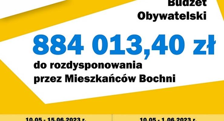 Budżet Obywatelski Bochni: prawie 900 tysięcy złotych do rozdysponowania