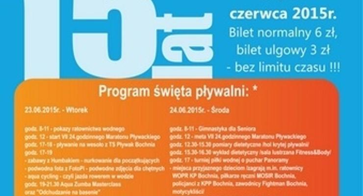 15 lat krytej pływalni w Bochni