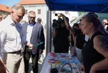 Niespodziewana wizyta Andrzeja Dudy w Bochni. Prezydent na Rynku
