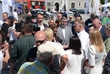 Niespodziewana wizyta Andrzeja Dudy w Bochni. Prezydent na Rynku