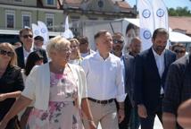 Niespodziewana wizyta Andrzeja Dudy w Bochni. Prezydent na Rynku