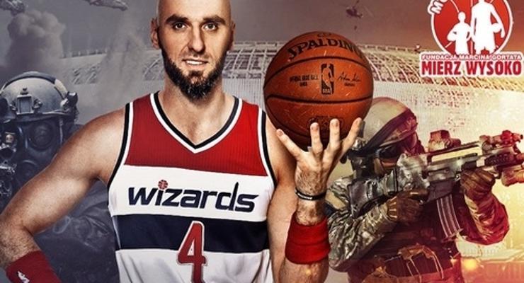 Marcin Gortat Team kontra polscy żołnierze 