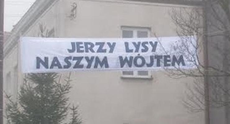 Banner-widmo w Stanisławicach
