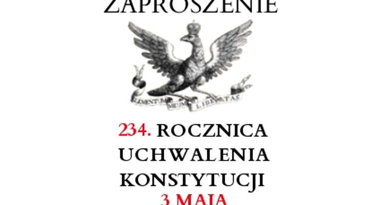 3 Maj - święto 1 polskiej Konstytucji - program obchodów