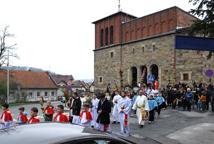 Tradycyjna procesja z palmami w parafii św. Mikołaja w Bochni