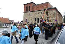 Tradycyjna procesja z palmami w parafii św. Mikołaja w Bochni