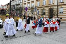 Tradycyjna procesja z palmami w parafii św. Mikołaja w Bochni