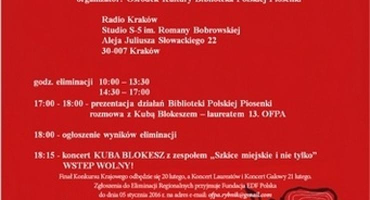 Zgłoś się do Festiwalu Piosenki Artystycznej