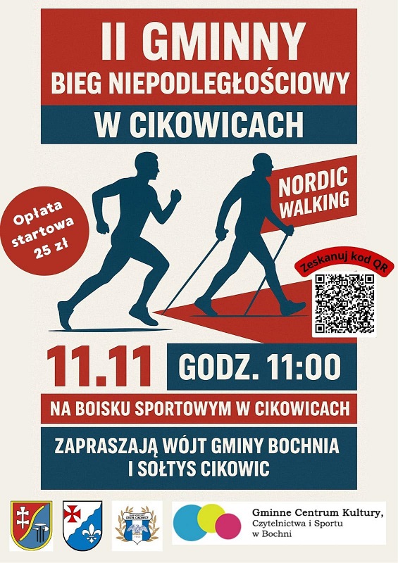 W Cikowicach pobiegną dla Niepodległej